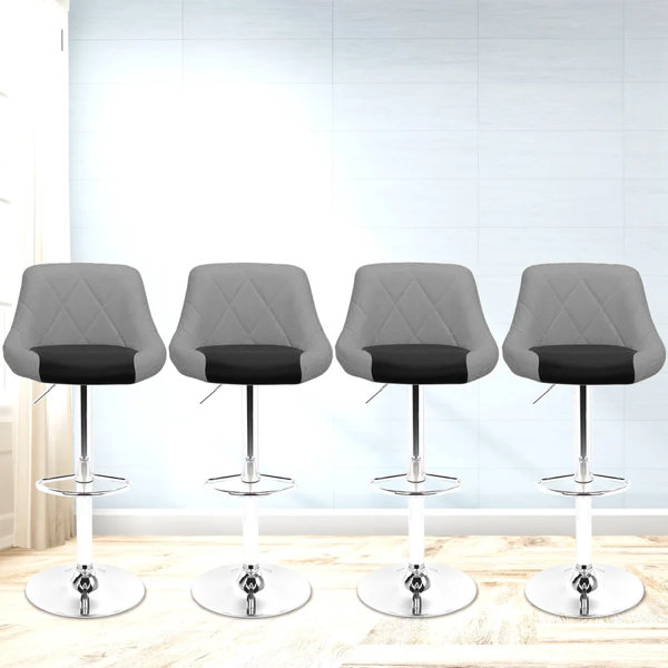 Wade Logan® Loxley Swivel Upholstered Counter Stool with Metal Frame & Reviews Wayfair